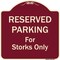 Signmission Designer Series-Reserved Parking For Storks Only Burgungy, 18" x 18", BU-1818-9760 A-DES-BU-1818-9760 - alternate 1